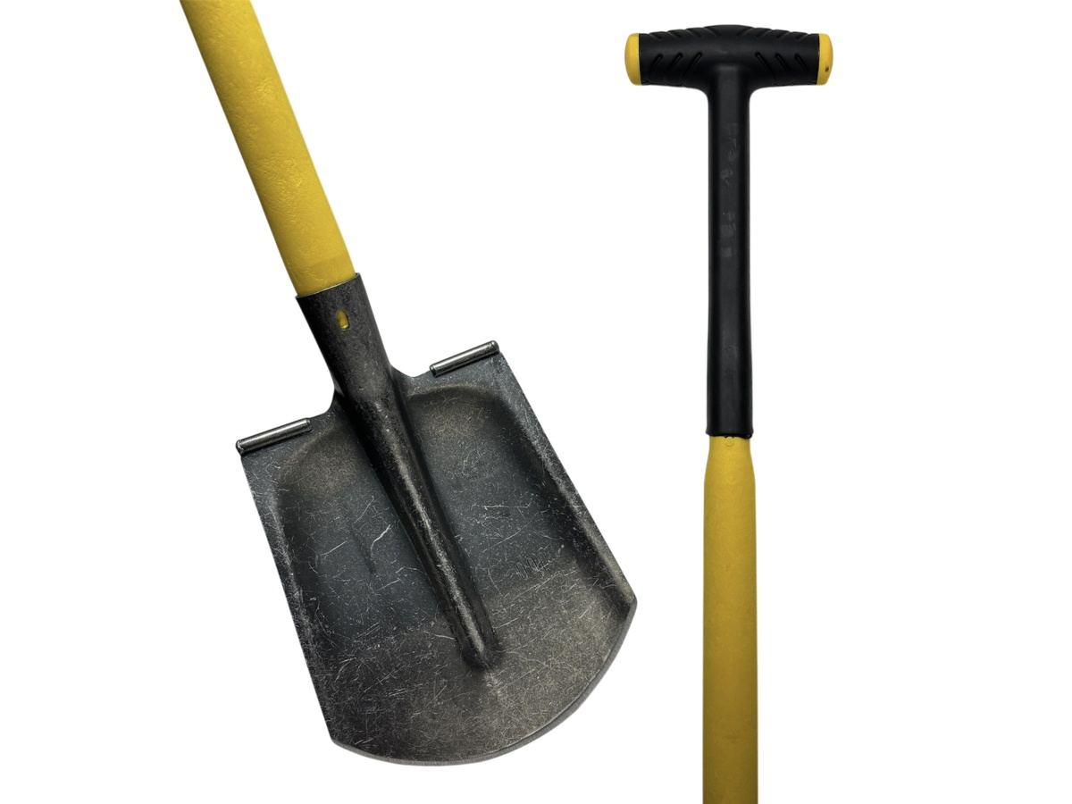 Dutch scoop small, with steps and 110cm fiberglass T-handle