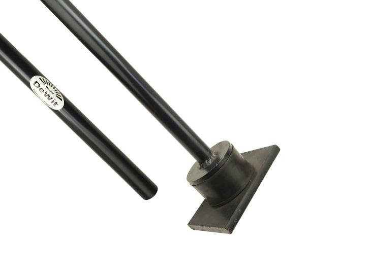 Trillingsvrije grondstamper met stalen voetplaat 180x120mm