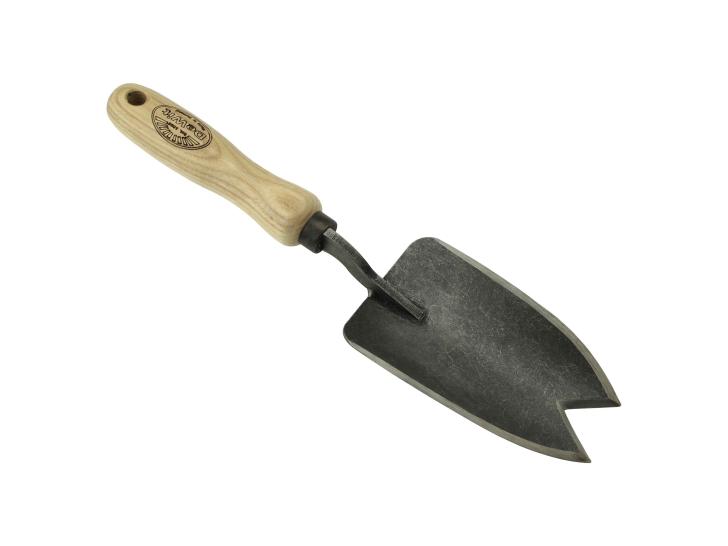 DeWit plantschepje V-snede met essen handvat 140mm