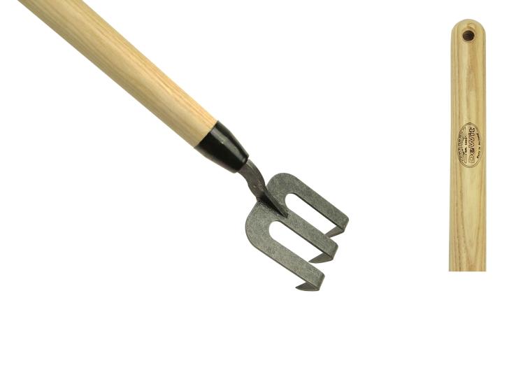 DeWit® Handfork with bended tines and 1400mm  ash handle