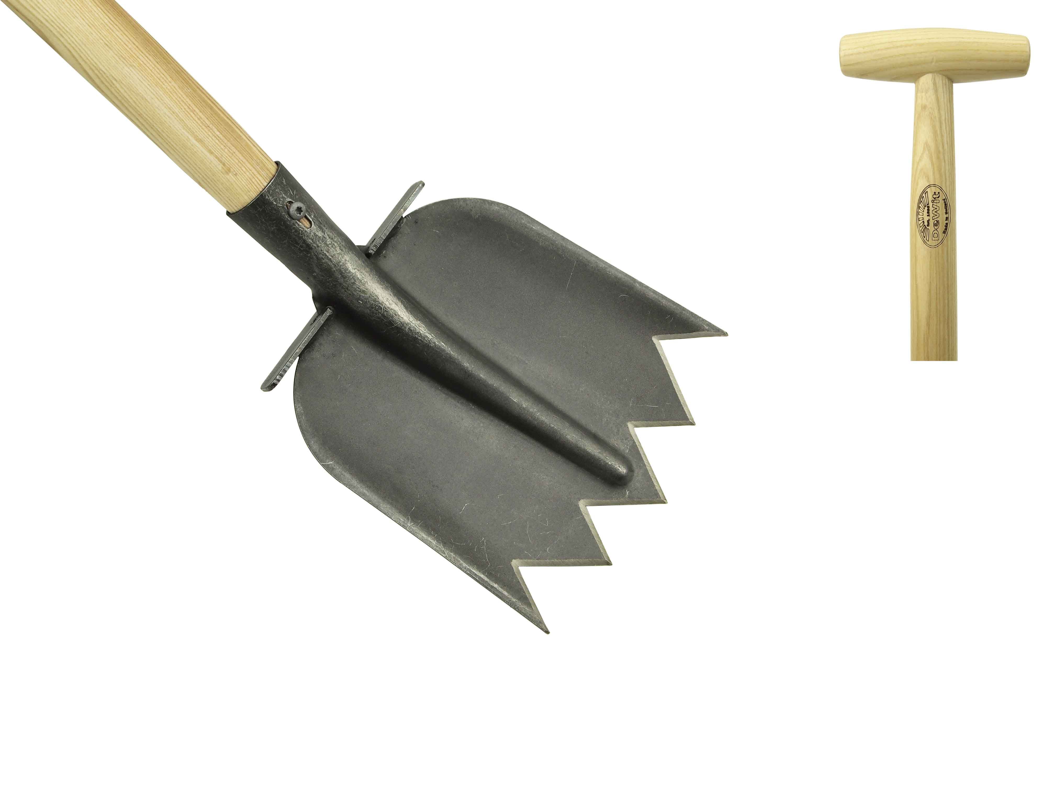 Shovel Handle T-Handle 110 CM-schüppenstiel from Ash with DIN Cone Ash 